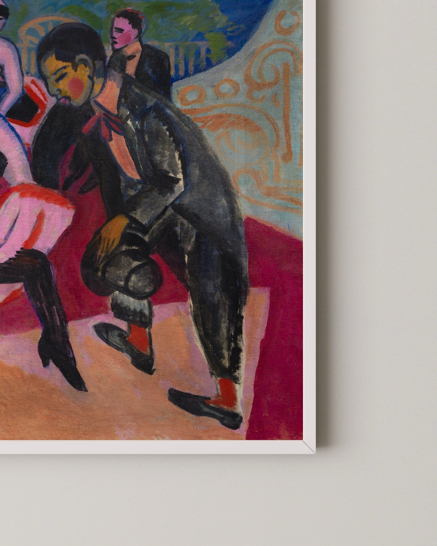 Tanz im Varieté Print | Vintage Art Poster with Modern Color Palette