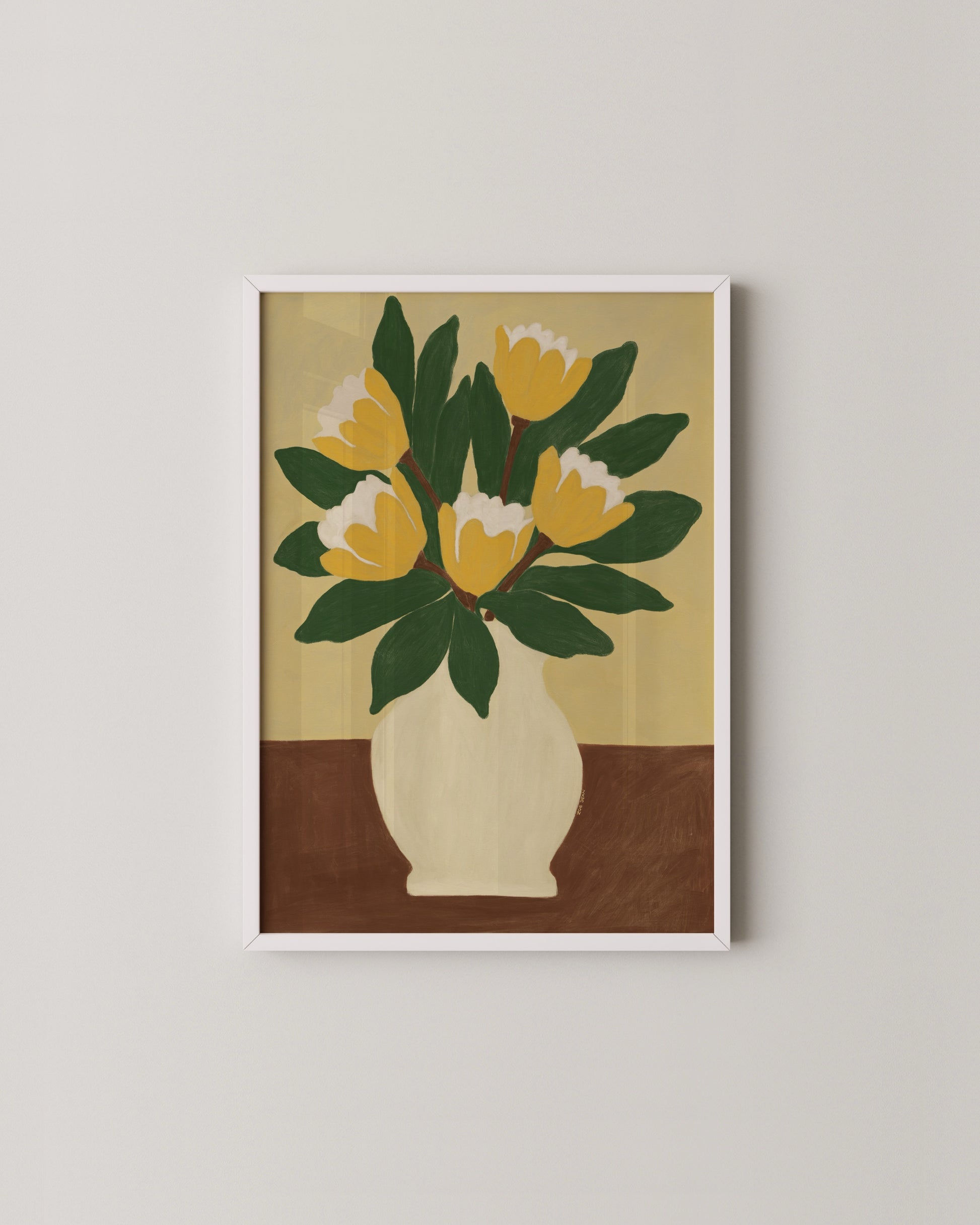Yellow Tulips Print- Wall Art -Paperhus- Printable wall art - Instant downloads - DIY home decor -Paperhus