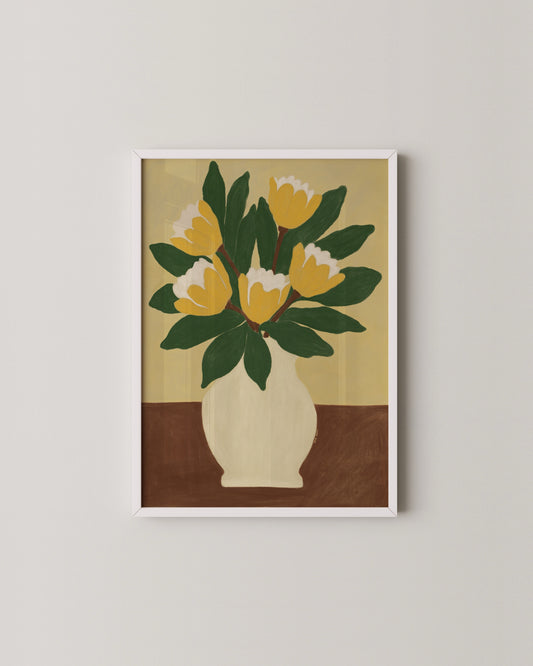 Yellow Tulips Print- Wall Art -Paperhus- Printable wall art - Instant downloads - DIY home decor -Paperhus