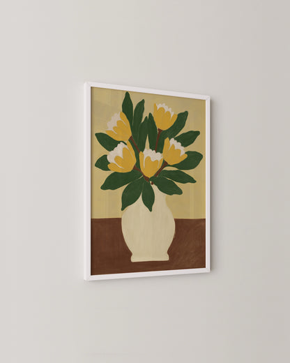 Yellow Tulips Print- Wall Art -Paperhus- Printable wall art - Instant downloads - DIY home decor -Paperhus