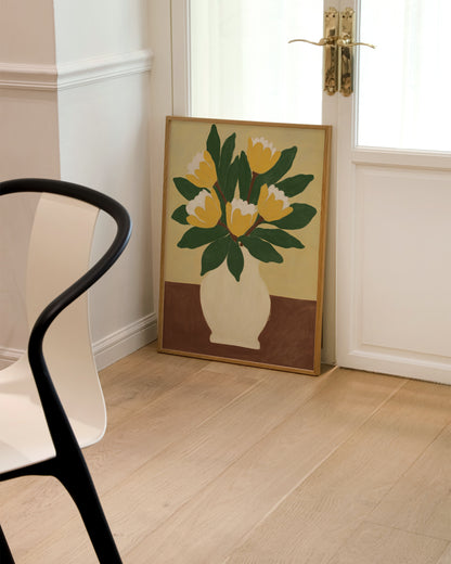 Yellow Tulips Print- Wall Art -Paperhus- Printable wall art - Instant downloads - DIY home decor -Paperhus