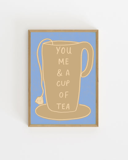 Cup of Tea Printable Wall Art | Digital Download printable wall art by Paperhus