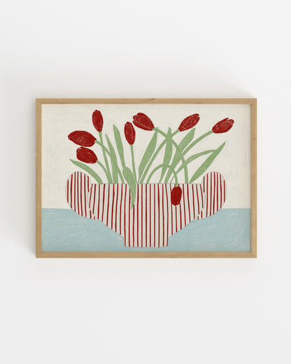 Botanical Tulip Printable Wall Art | Digital Download printable wall art by Paperhus