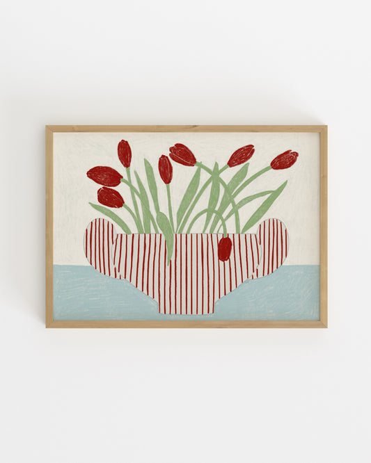 Botanical Tulip Printable Wall Art | Digital Download printable wall art by Paperhus