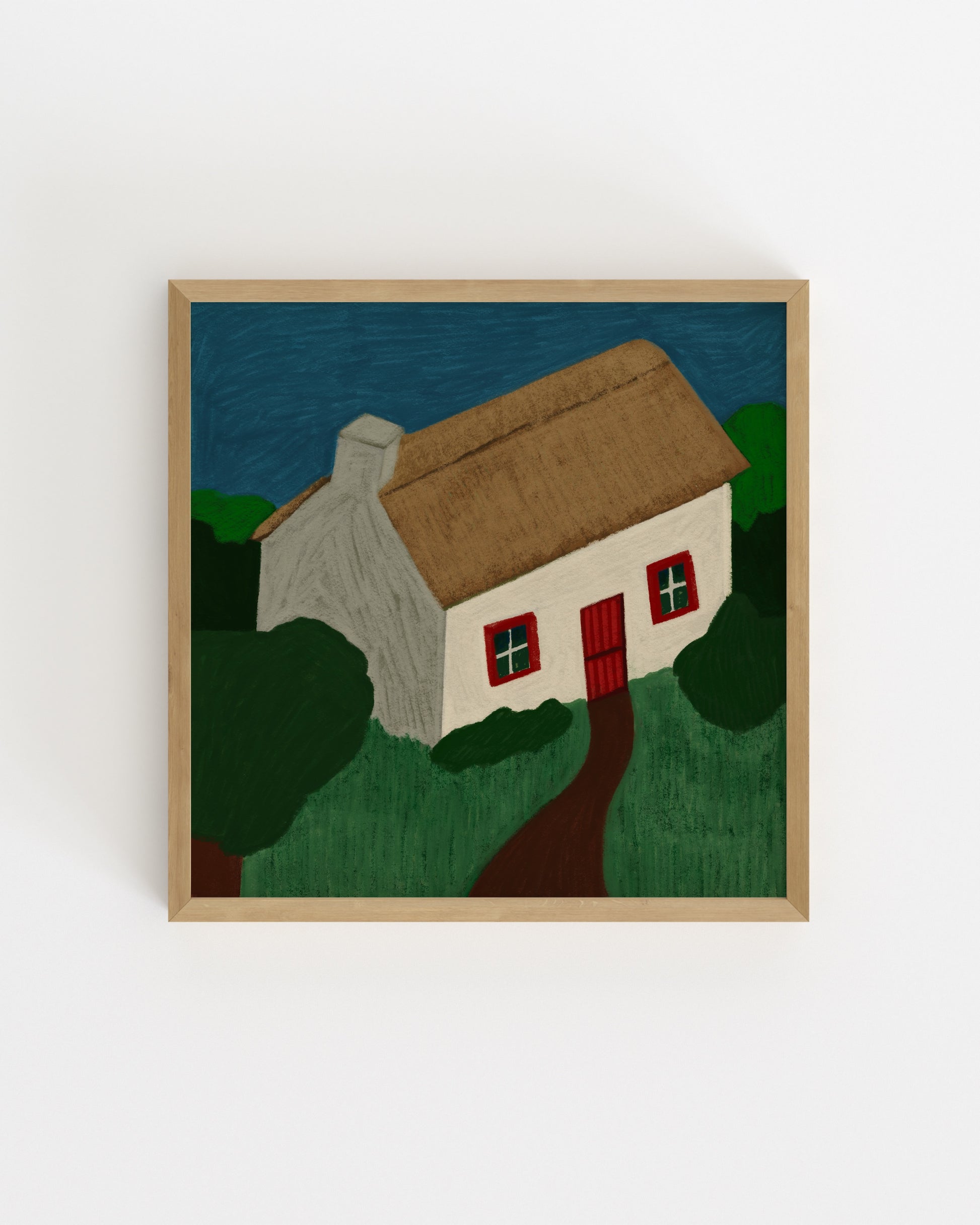 Irish Cottage Printable Wall Art | Digital Download printable wall art by Paperhus