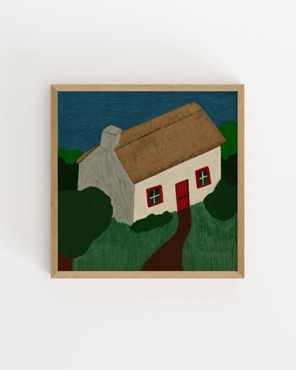 Irish Cottage Printable Wall Art | Digital Download printable wall art by Paperhus