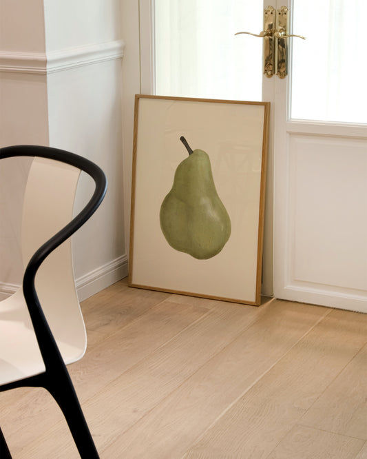 Green Pear Printable Wall Art | Digital Download printable wall art by Paperhus
