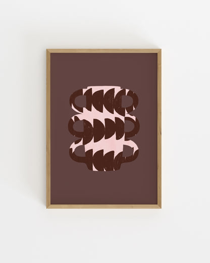 Burgundy Vase Printable Wall Art | Digital Download printable wall art by Paperhus