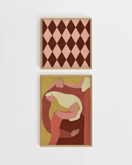 Figurative Harlequin. Set printable wall art by Paperhus
