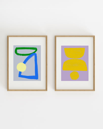 Abstract. Set printable wall art by Paperhus