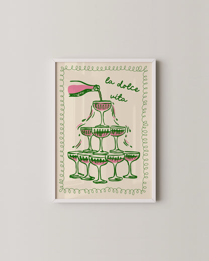 Gallery wall set of 8 | Yellow Eclectic Wall Art