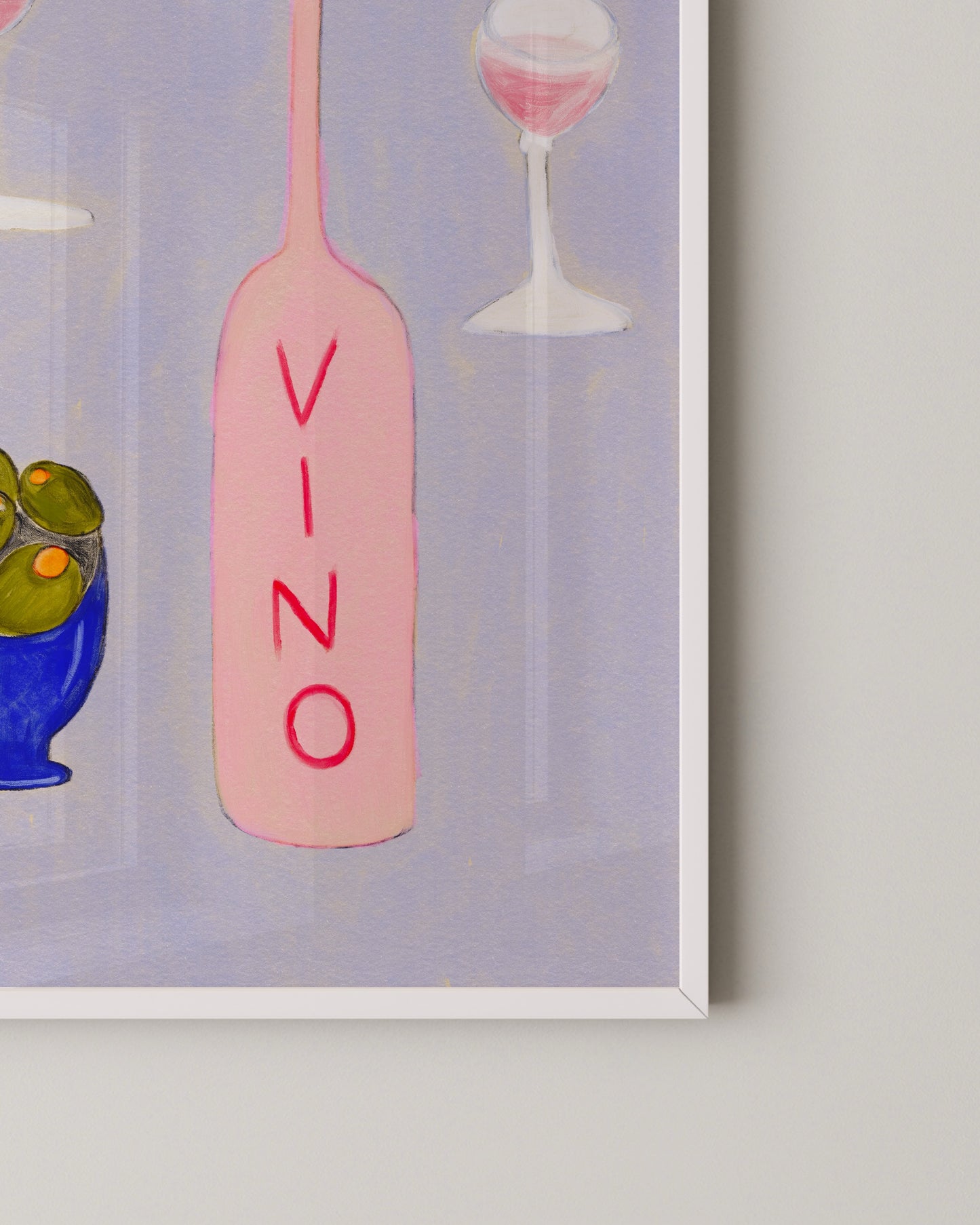 Vino Still Life Print | Eclectic Kitchen Print