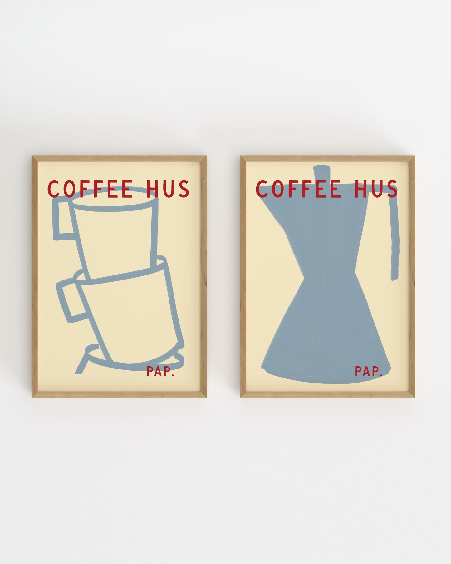 Coffee Hus. Print Set Of 2