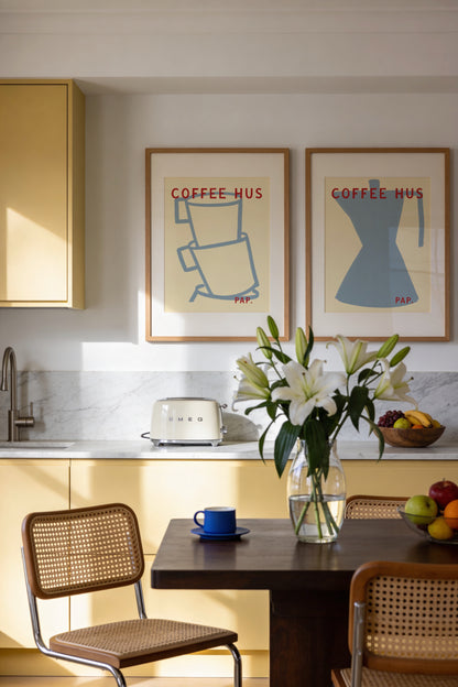 Coffee Hus. Print Set Of 2