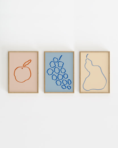 Fruity Edit. Print Set Of 3