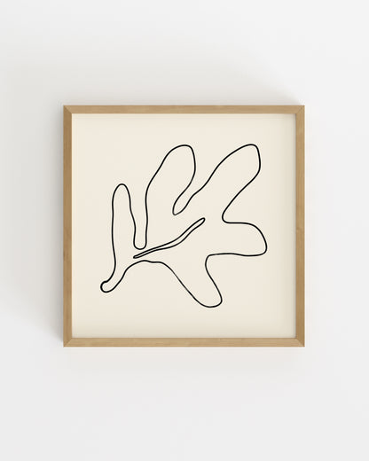 Square Leaf. Set printable wall art by Paperhus