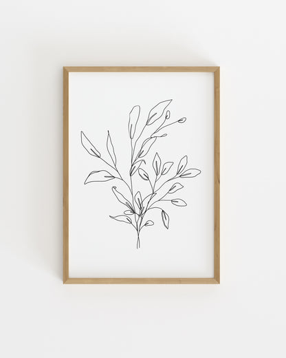 Botanical Line. Set printable wall art by Paperhus