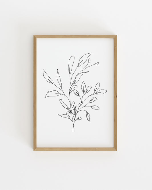 Botanical Line. Set printable wall art by Paperhus