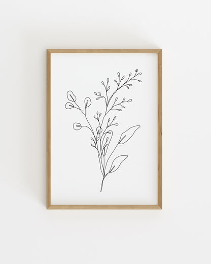 Botanical Line. Set printable wall art by Paperhus