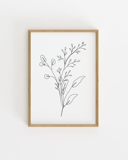 Botanical Line. Set printable wall art by Paperhus