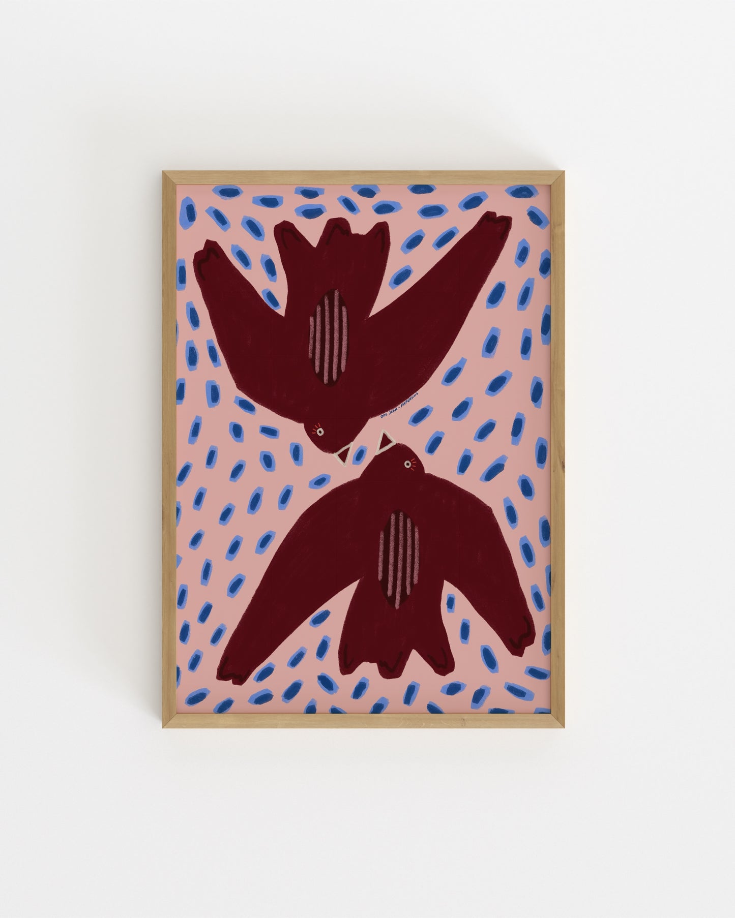 Burgundy. Set printable wall art by Paperhus