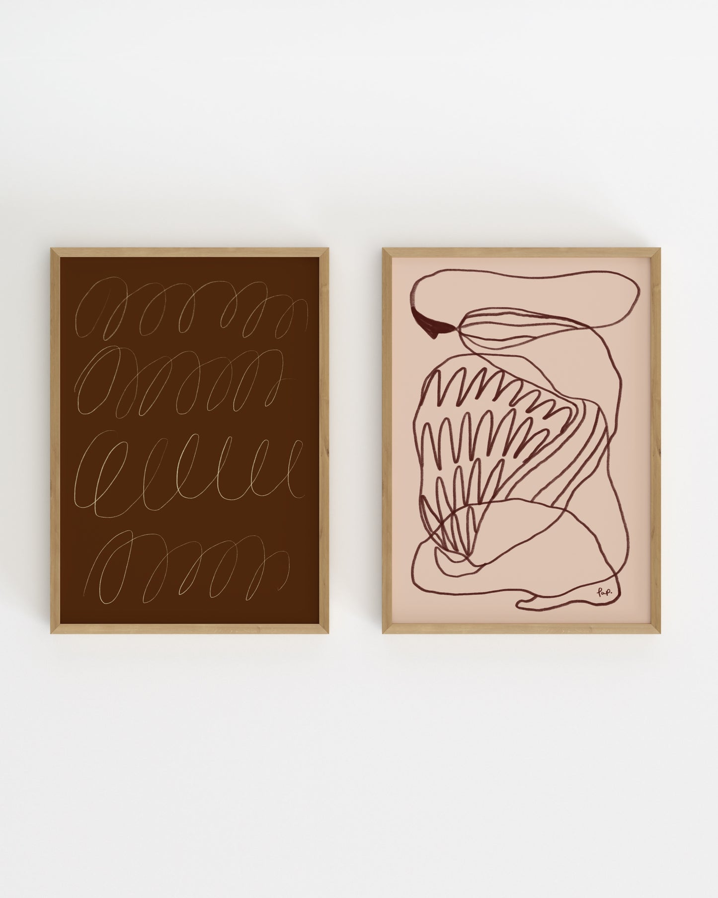 Modern Abstract. Print Set Of 2