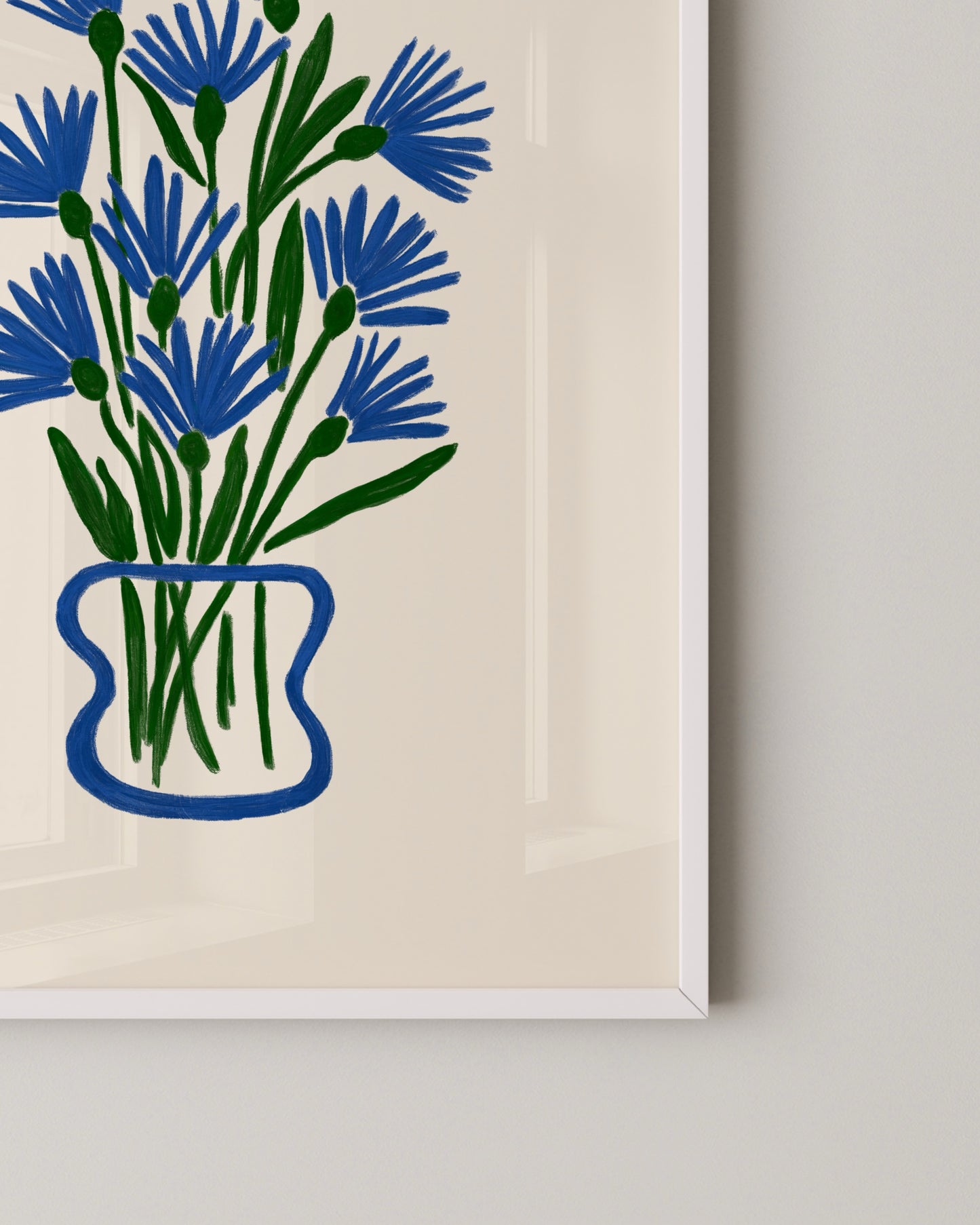 Blue Floral Print- Wall Art -Paperhus- Printable wall art - Instant downloads - DIY home decor -Paperhus