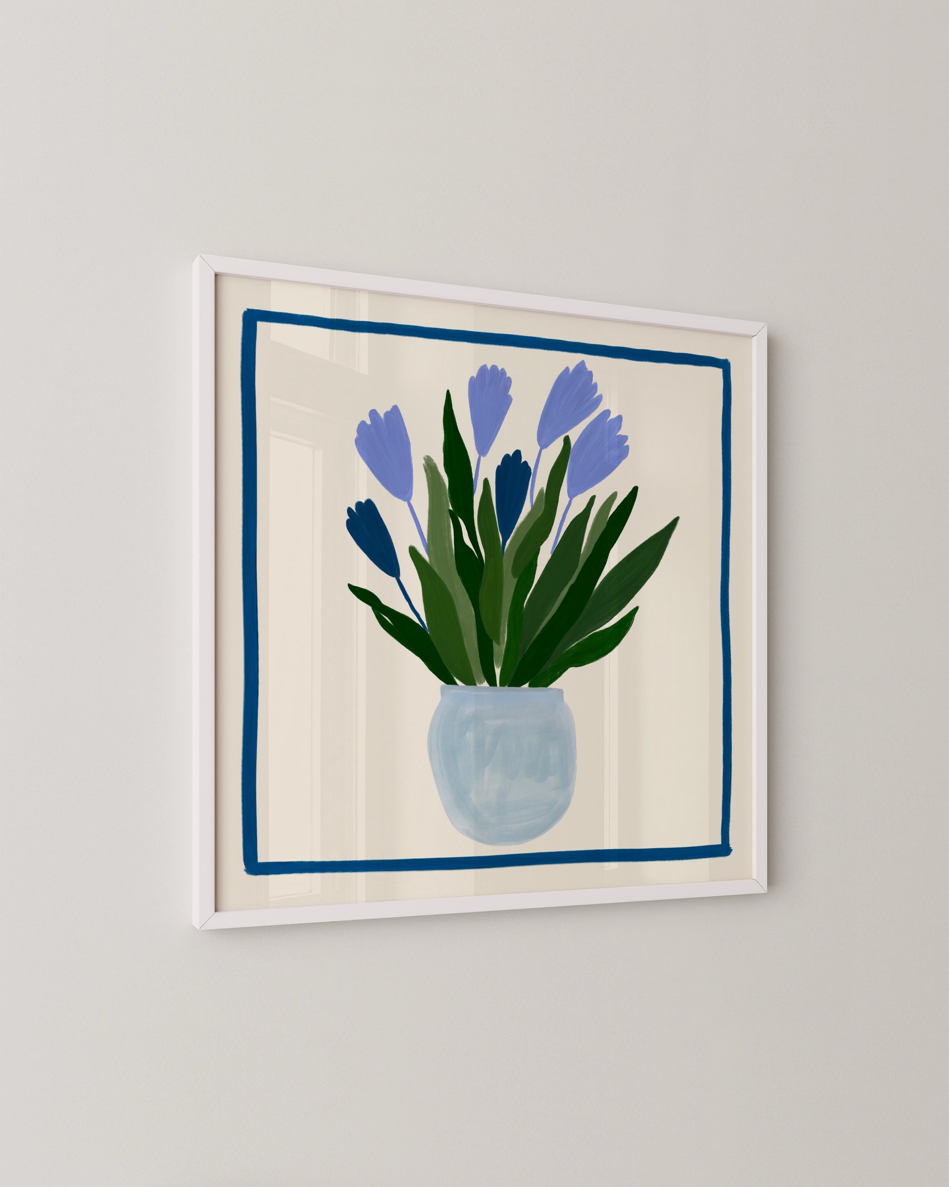 Blue Tulips Print- Wall Art -Paperhus- Printable wall art - Instant downloads - DIY home decor -Paperhus