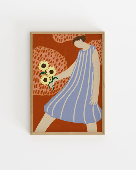 Sunflower Printable Wall Art | Digital Download