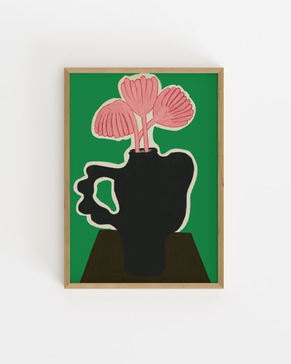 Pink Flowers Printable Wall Art | Digital Download printable wall art by Paperhus