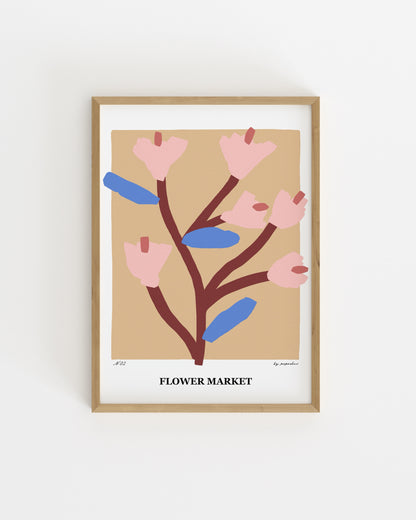 Flower Market Printable Wall Art | Digital Download printable wall art by Paperhus