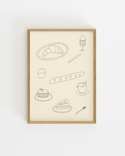 Line Art Illustration Printable Wall Art | Digital Download printable wall art by Paperhus