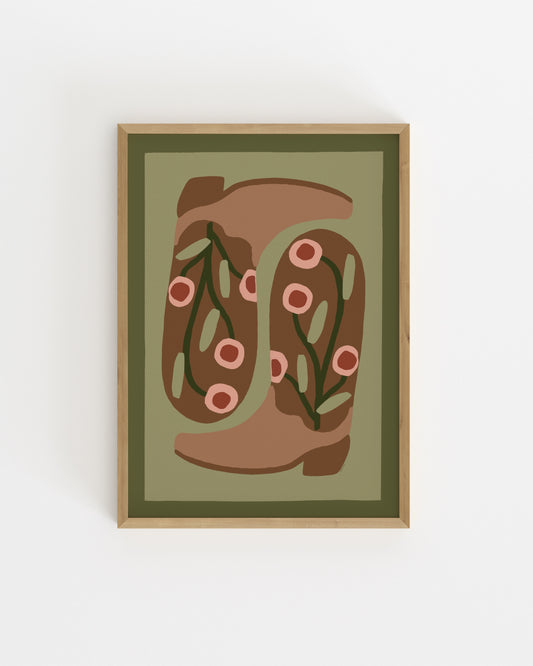 Western Boots Printable Wall Art | Digital Download printable wall art by Paperhus