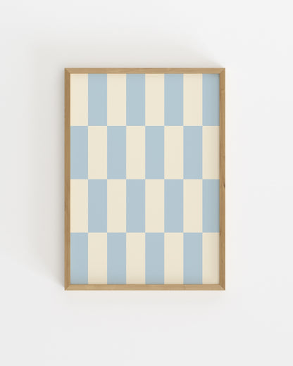 Blue Checkerboard Printable Wall Art | Digital Download printable wall art by Paperhus