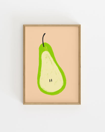Pear Illustration Printable Wall Art | Digital Download printable wall art by Paperhus
