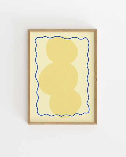Yellow Abstract Printable Wall Art | Digital Download printable wall art by Paperhus