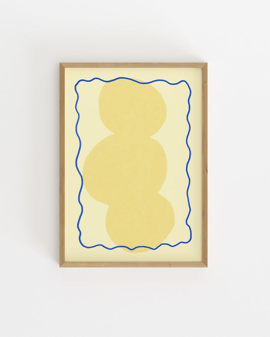Yellow Abstract Printable Wall Art | Digital Download printable wall art by Paperhus