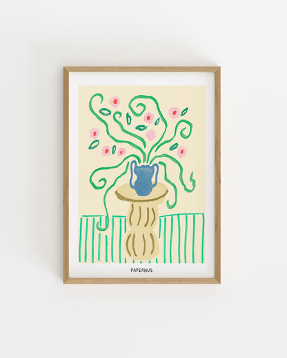 Floral Illustration Printable Wall Art | Digital Download printable wall art by Paperhus