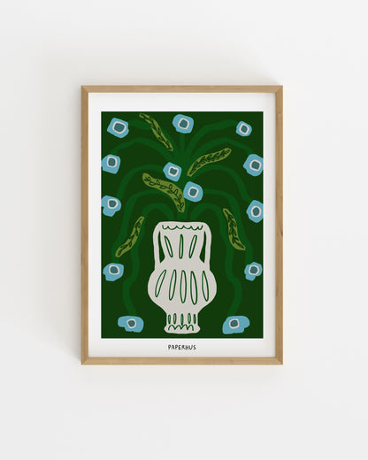 Botanical Vase Printable Wall Art | Digital Download printable wall art by Paperhus