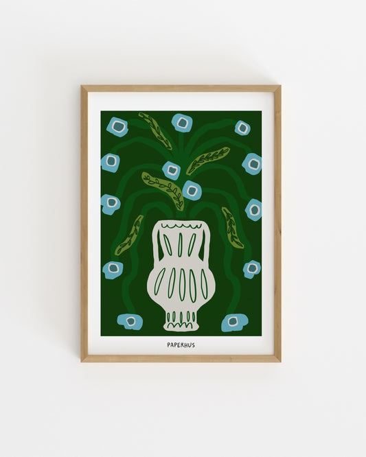 Botanical Vase Printable Wall Art | Digital Download printable wall art by Paperhus