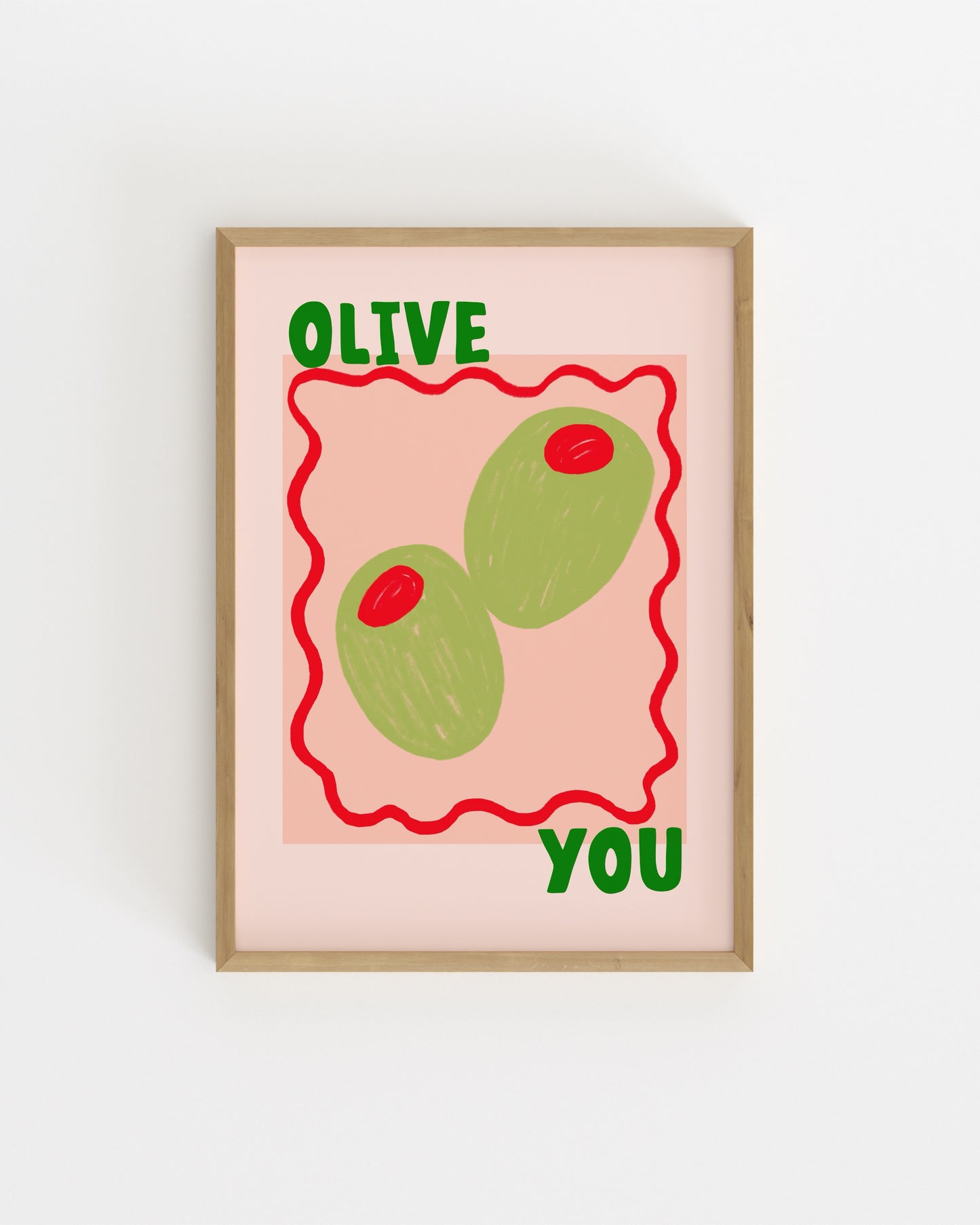 Olive You Print Printable Wall Art | Digital Download printable wall art by Paperhus