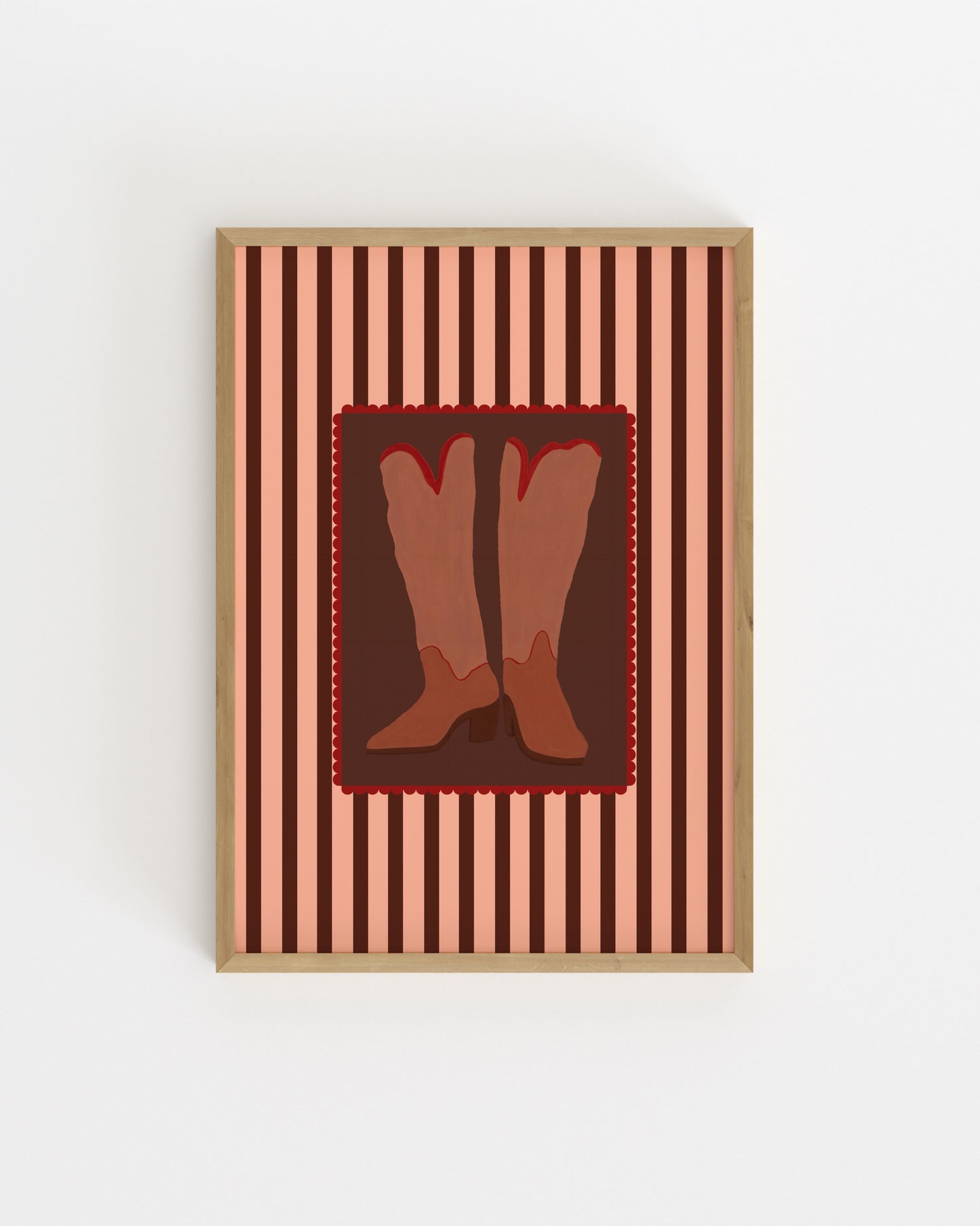 Retro Cowboy Boots Printable Wall Art | Digital Download printable wall art by Paperhus