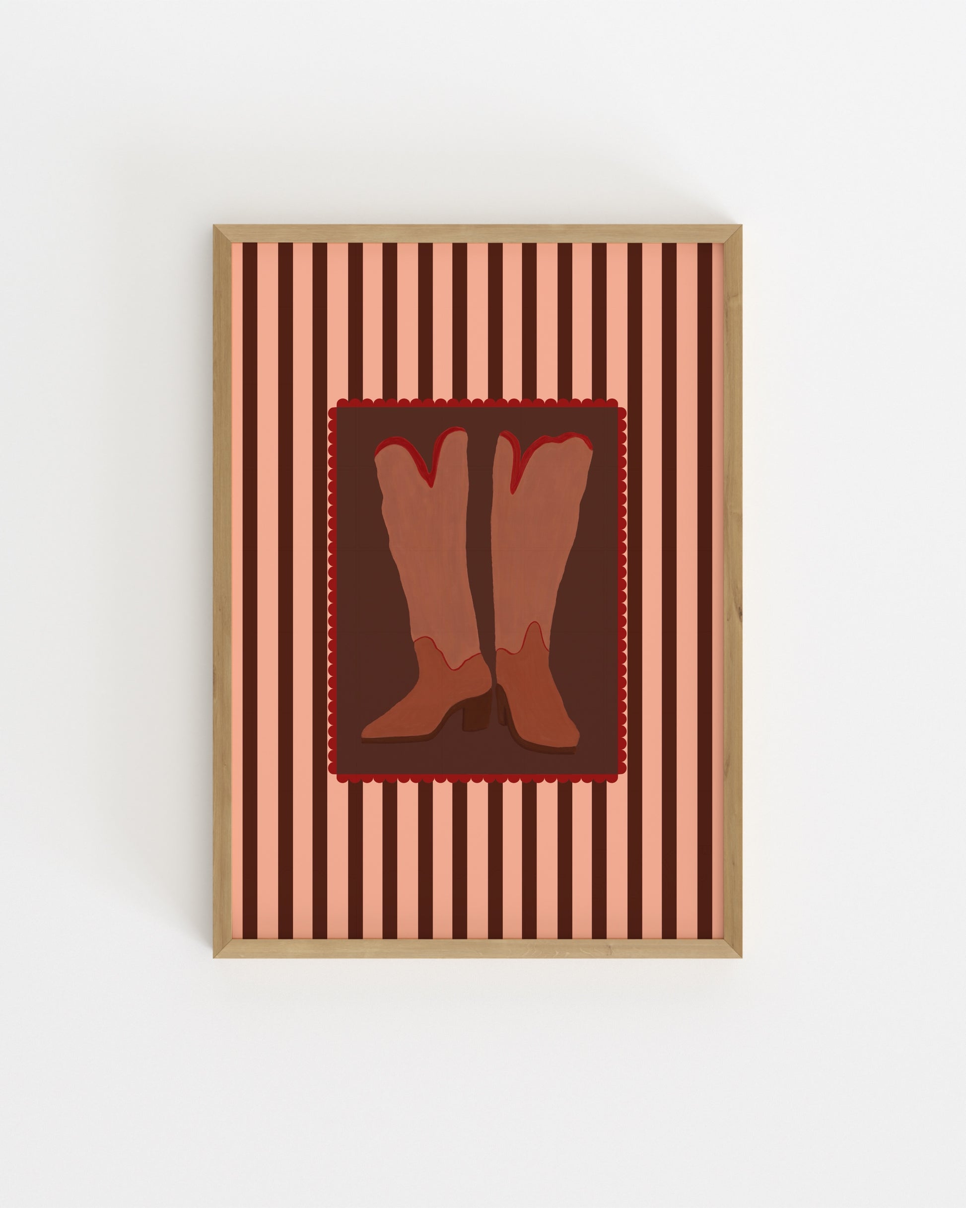 Retro Cowboy Boots Printable Wall Art | Digital Download printable wall art by Paperhus