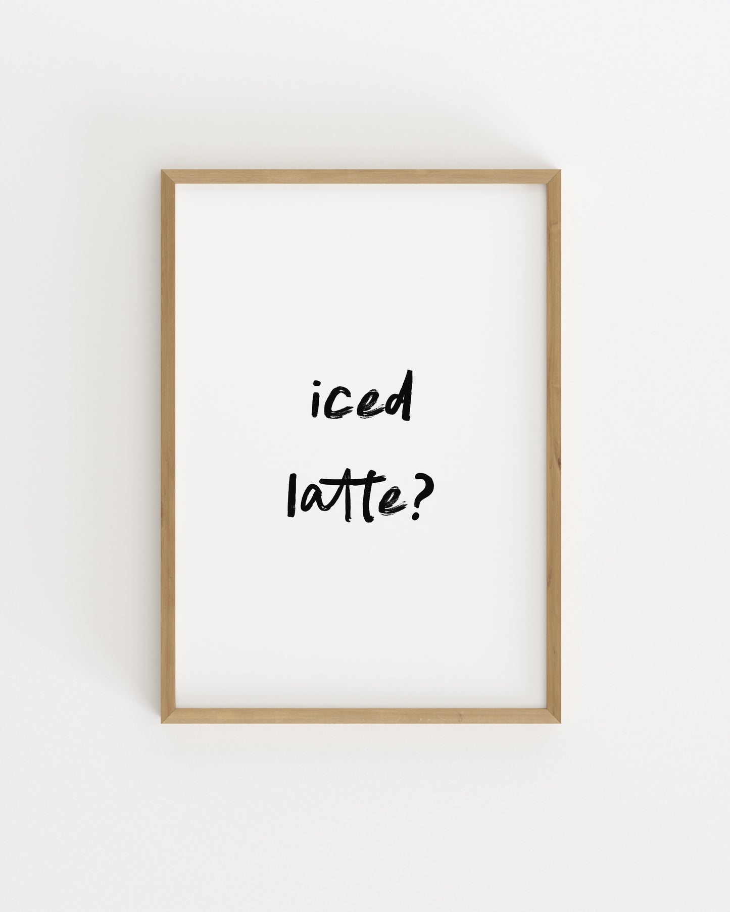 Iced Latte Printable Wall Art | Digital Download printable wall art by Paperhus
