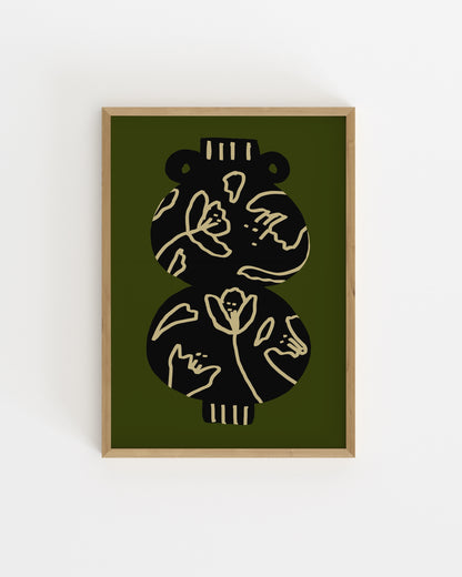 Botanical Vase Printable Wall Art | Digital Download printable wall art by Paperhus