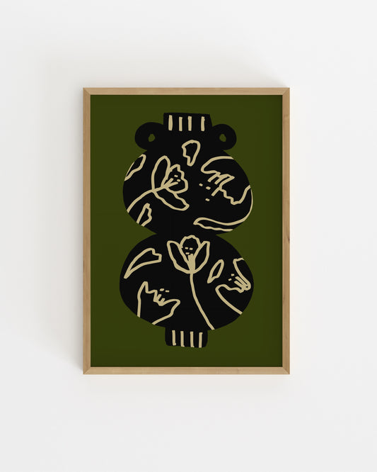 Botanical Vase Printable Wall Art | Digital Download printable wall art by Paperhus