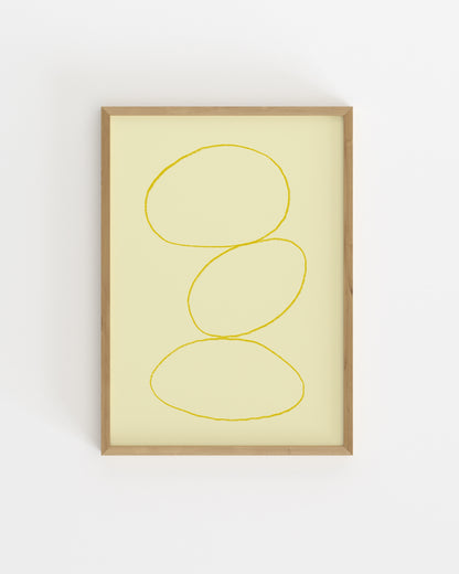 Yellow Abstract Printable Wall Art | Digital Download printable wall art by Paperhus