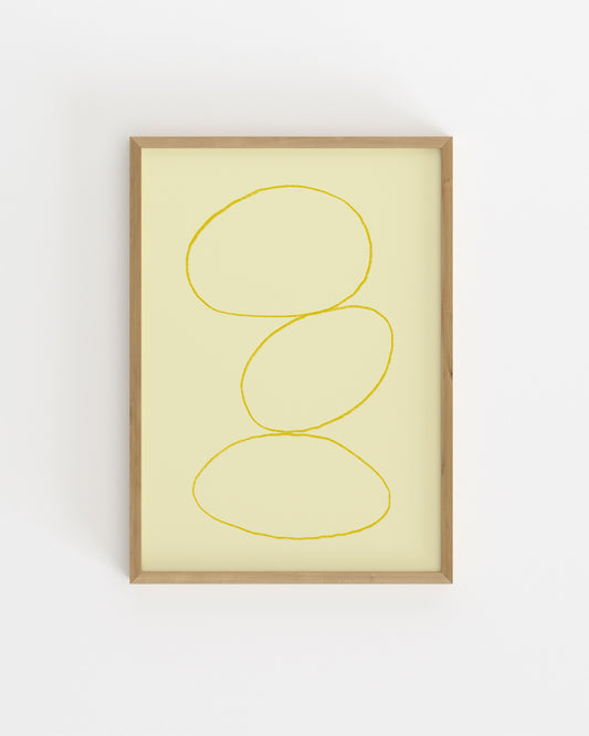 Yellow Abstract Printable Wall Art | Digital Download printable wall art by Paperhus
