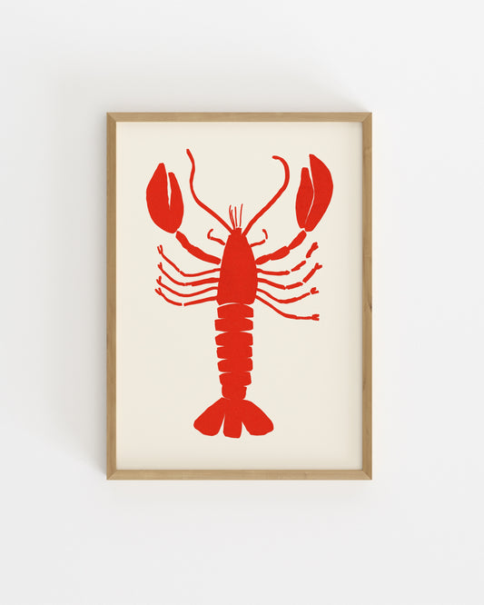 Red Lobster Printable Wall Art | Digital Download printable wall art by Paperhus