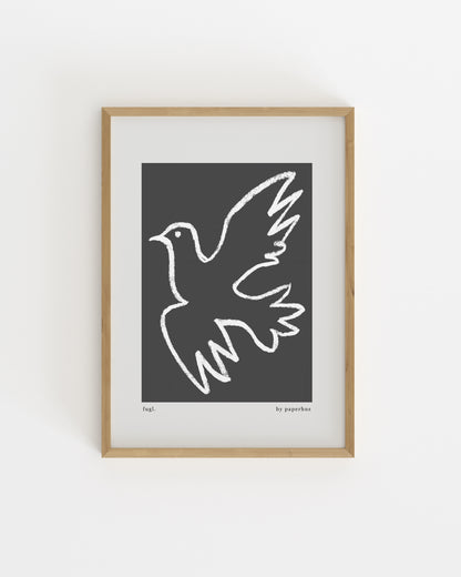 Bird Illustration Printable Wall Art | Digital Download printable wall art by Paperhus